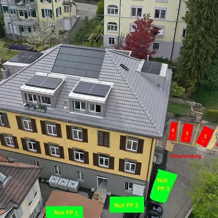 Rustico - Simple -- Olma Messen & Autobahn 1 Min, Hsg 6 Min, Spital 7min, Guenstige Parkplaetze Rum i privatbostad *